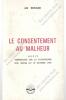 ALI BOUZAR - LE CONSENTEMENT AU MALHEUR