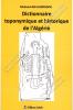 Mohand-Akli Haddadou - Dictionnaire toponymique et historique de l'Algérie