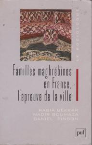 RABIA BEKKAR, NADIR BOUMAZA, DANIEL PINSON - Familles maghrebines en France l'épreuve de la ville