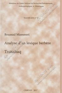 Boussad Mammeri - Analyse d'un lexique berbère. Tamahaq