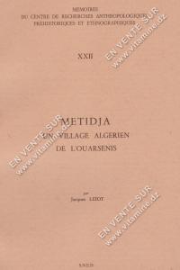 Jacques LIZOT - METIDJA, un village algérien de l'Ouarsenis